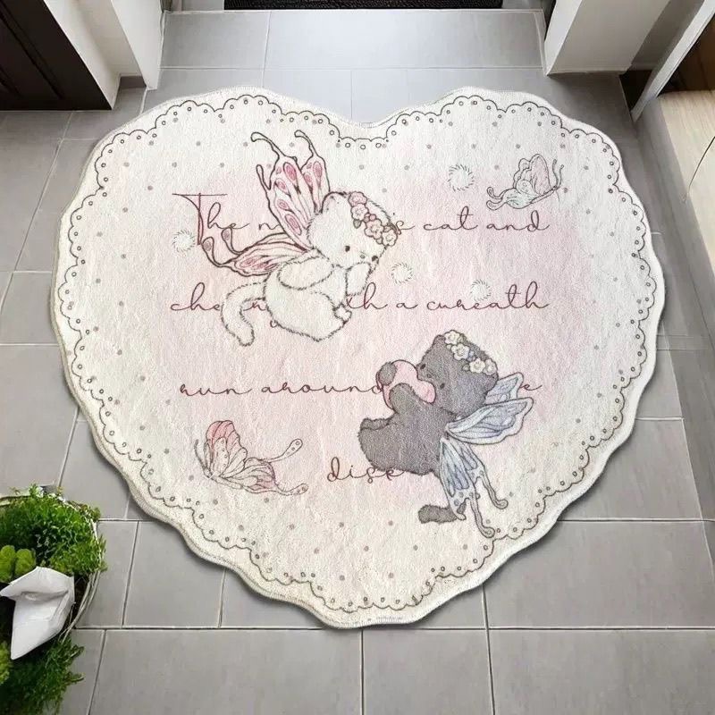 Baby Nursery Rug - VIKAMA Girls' Carpet Bedside Rug Bedroom