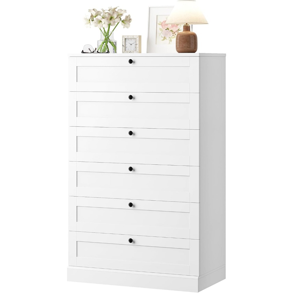 Drawer Dresser White - Exquisite White 6 Drawer Dresser for