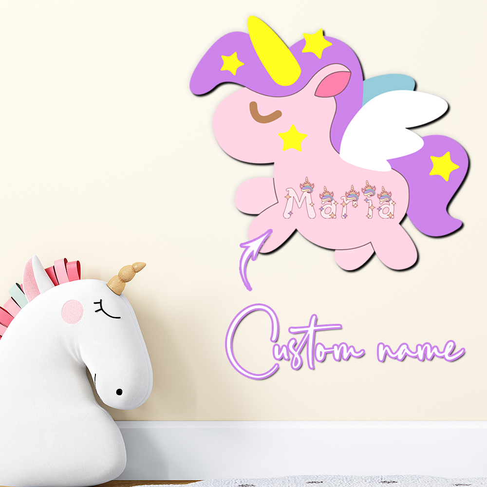 Custom Unicorn Wooden Name Sig - đánh giá và giá Baby Nursery Decor Girl