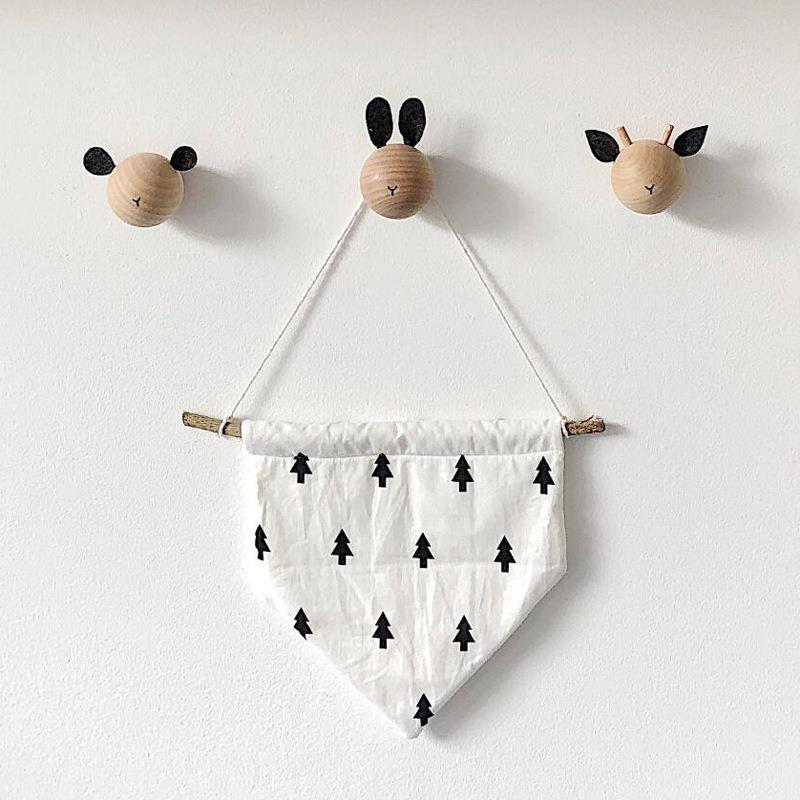 Modern Minimalist Wooden Hook  - đánh giá và giá Baby Nursery Hooks