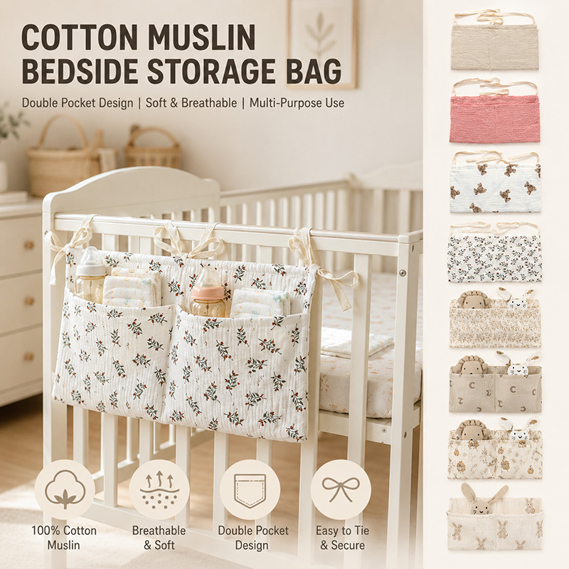 Muslin Baby Crib Organizer Cot - đánh giá và giá Baby Nursery Organiser