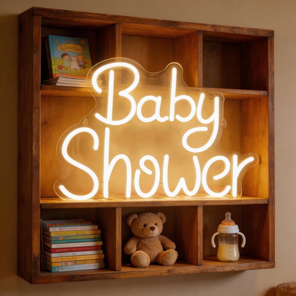 Baby Shower LED Neon Signs USB - đánh giá và giá Baby Nursery Wall Lights