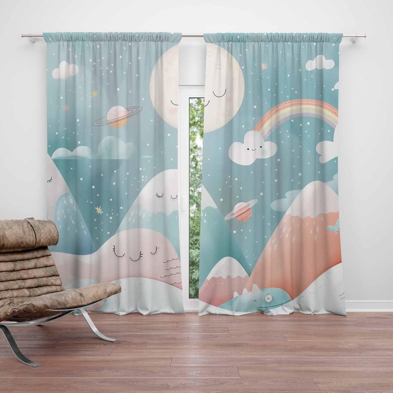 Mountain Rainbow Baby Nursery  - đánh giá và giá Baby Nursery Curtains