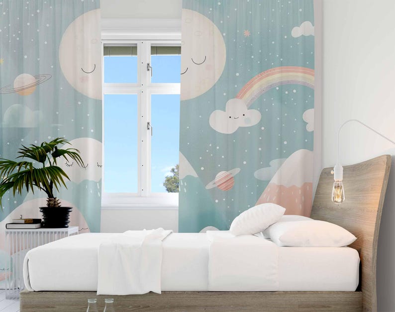 Mountain Rainbow Baby Nursery  - đánh giá và giá Baby Nursery Curtains