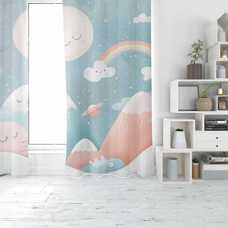 Mountain Rainbow Baby Nursery  - đánh giá và giá Baby Nursery Curtains