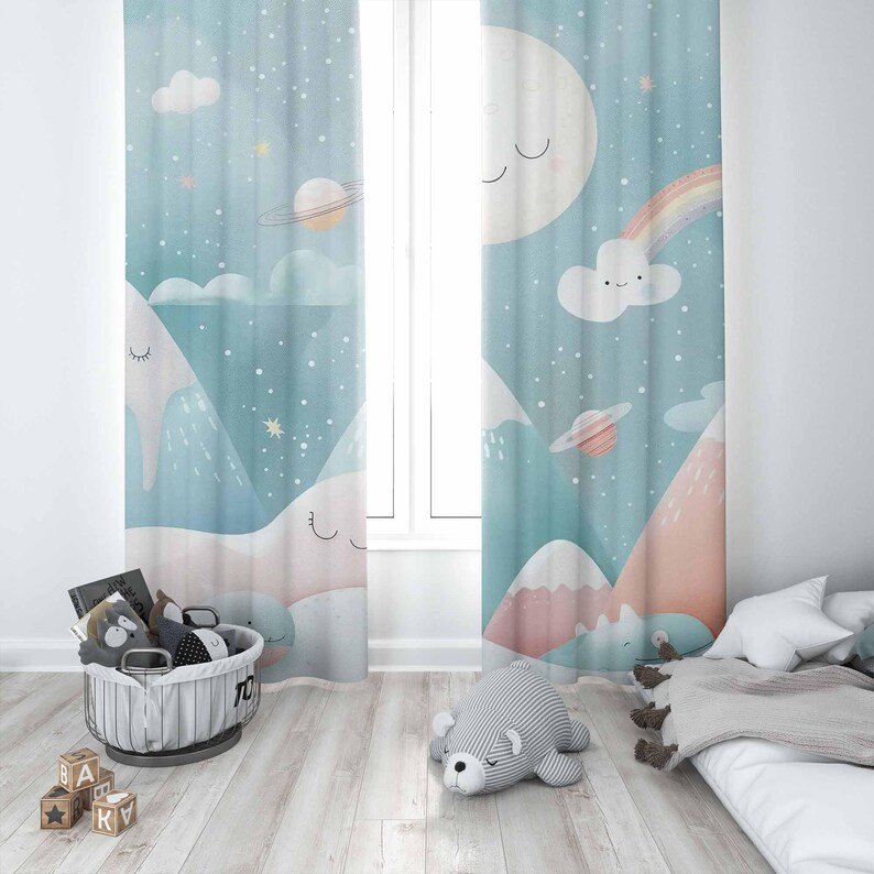 Mountain Rainbow Baby Nursery  - đánh giá và giá Baby Nursery Curtains