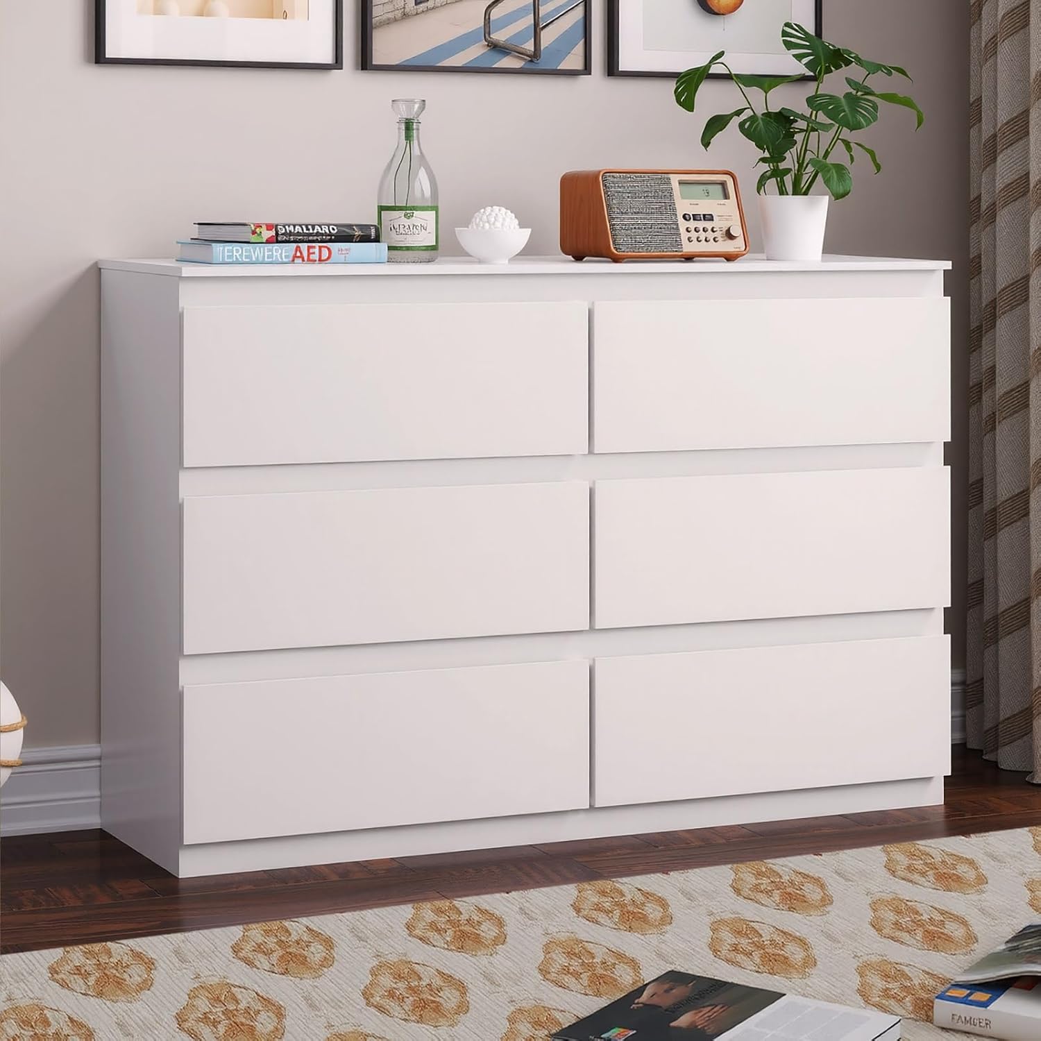 White Wood Dresser for Bedroom - đánh giá và giá Drawer Dresser White