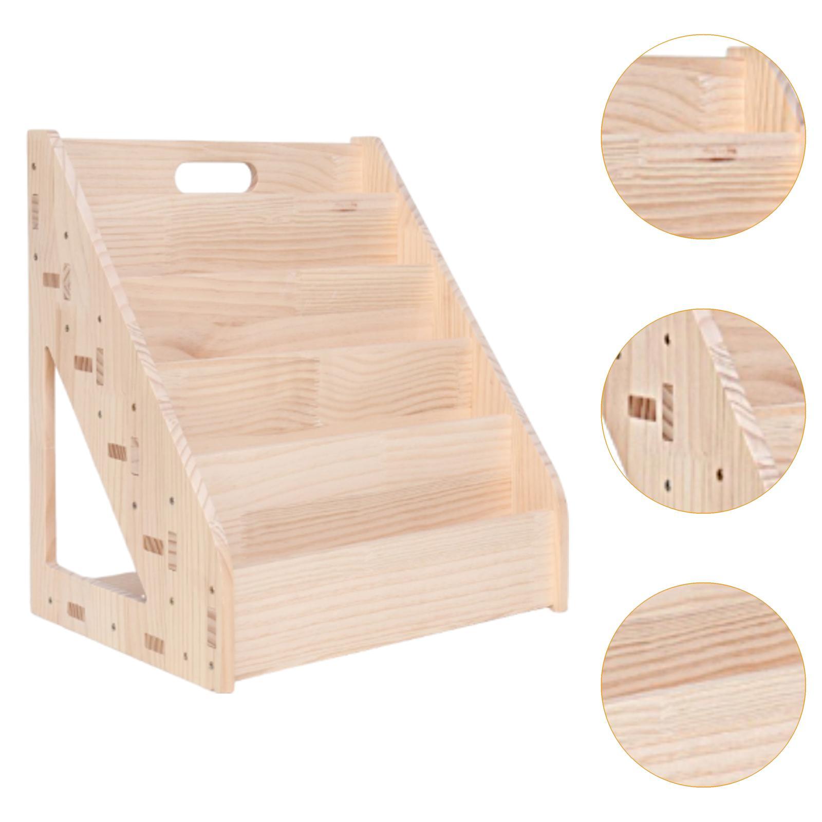 Kids Bookshelf Wooden Storage  - đánh giá và giá Baby Nursery Unit