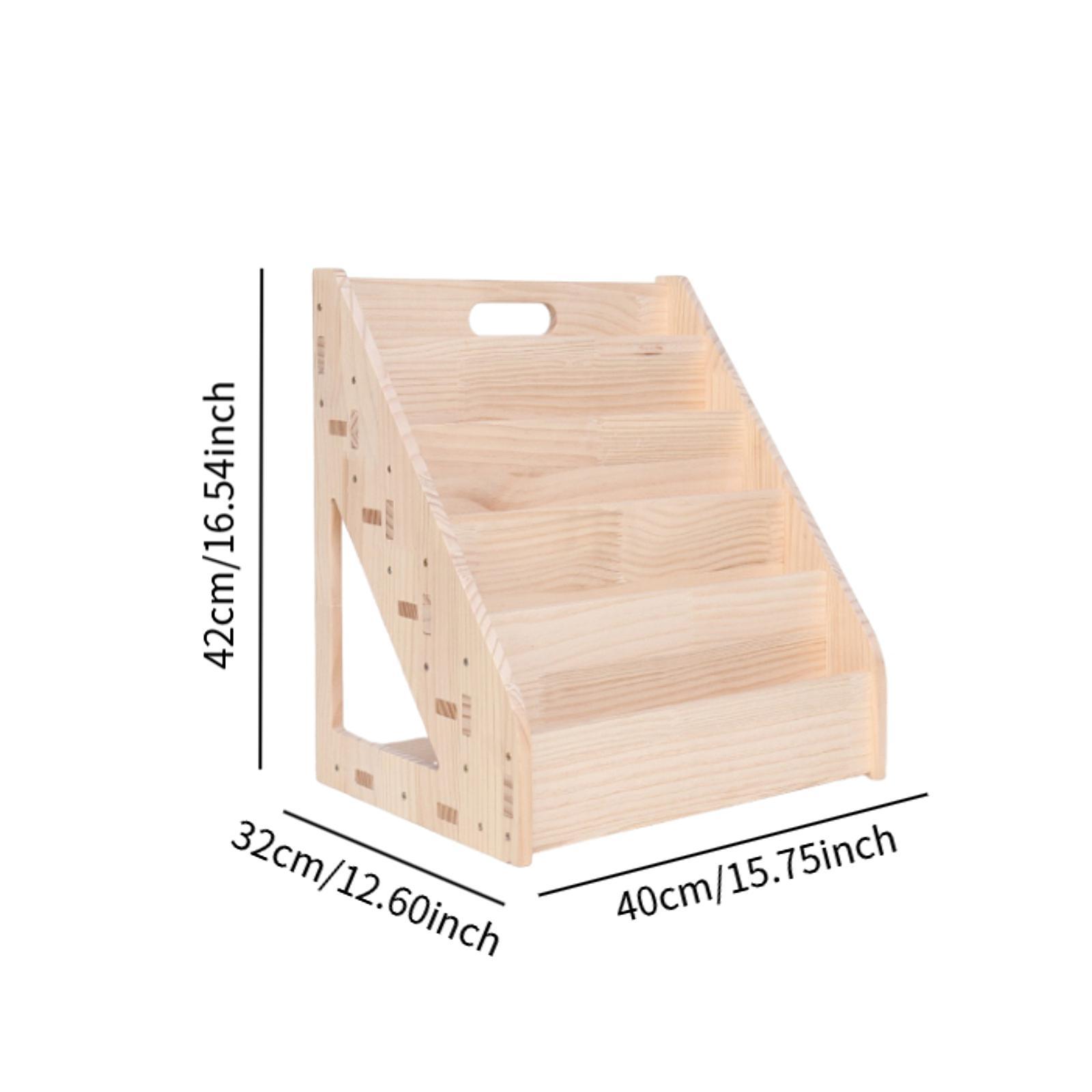 Kids Bookshelf Wooden Storage  - đánh giá và giá Baby Nursery Unit