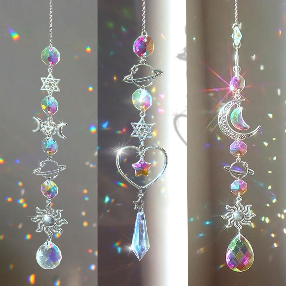 Crystal Wind Chime Rainbow Mak - đánh giá và giá Baby Nursery Decor Girl