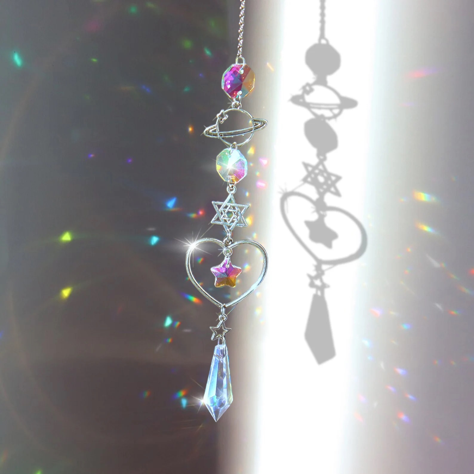 Crystal Wind Chime Rainbow Mak - đánh giá và giá Baby Nursery Decor Girl