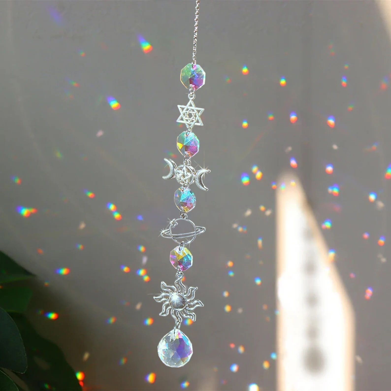 Crystal Wind Chime Rainbow Mak - đánh giá và giá Baby Nursery Decor Girl