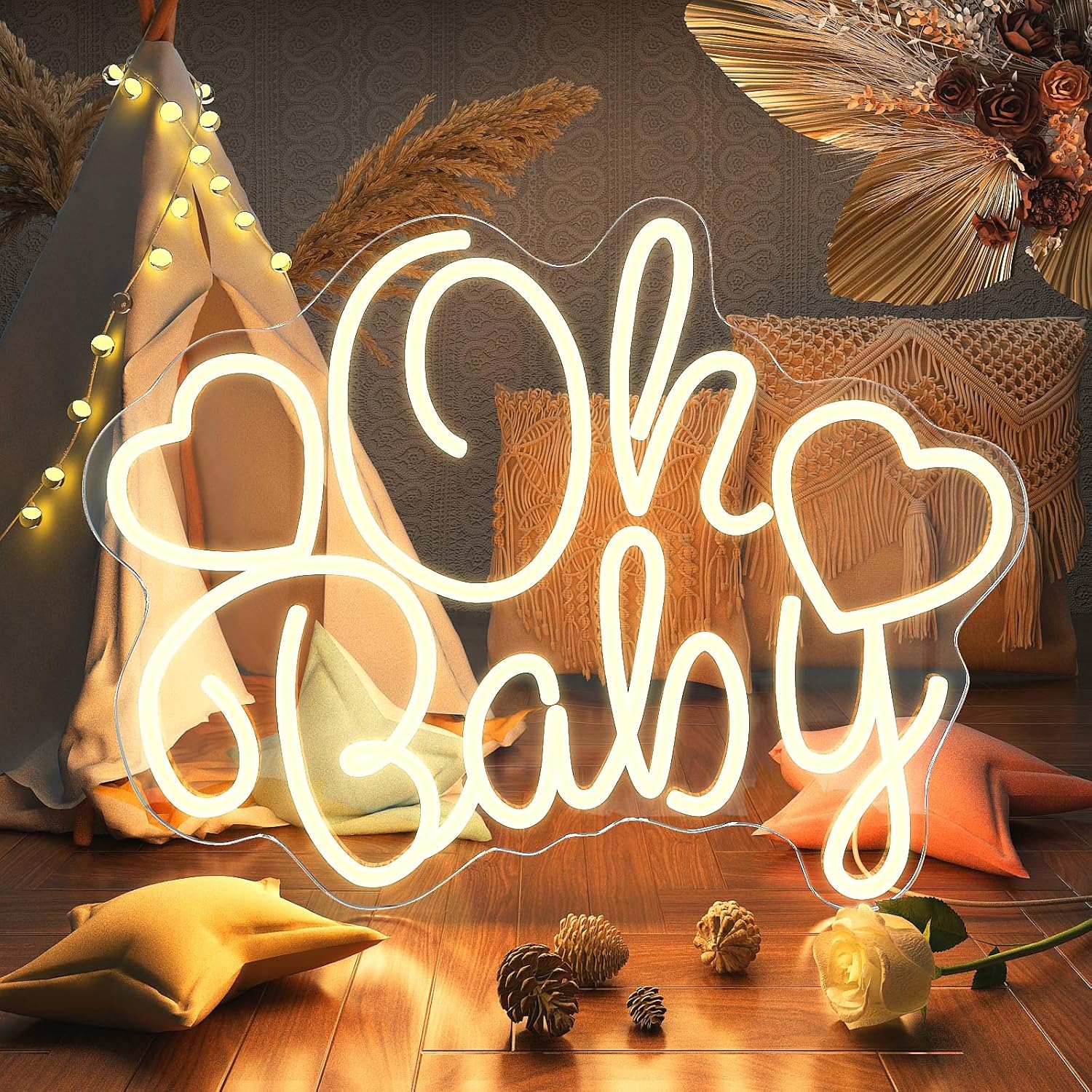 Oh Baby Neon Sign LED Marquee  - đánh giá và giá Baby Nursery Wall Lights
