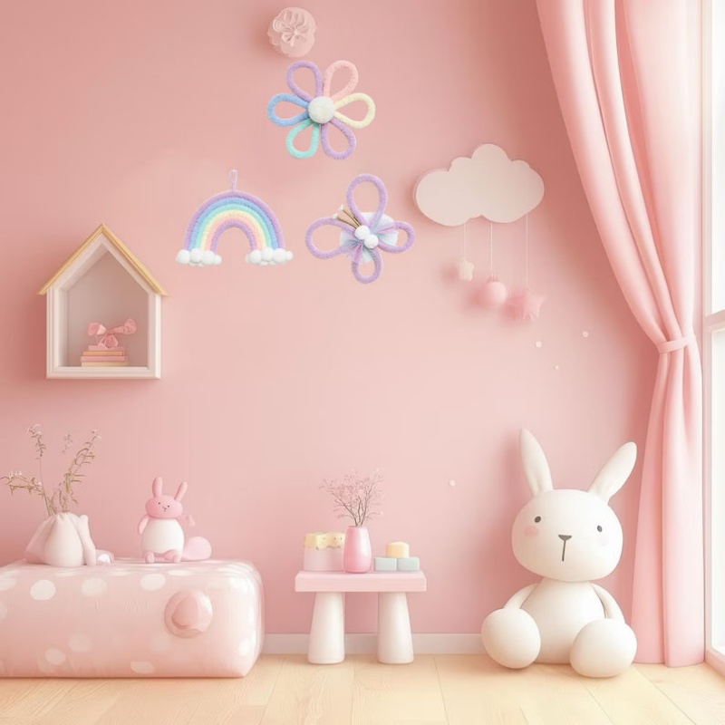 Nordic Rainbow Daisy Flower  B - đánh giá và giá Baby Nursery Decor Girl