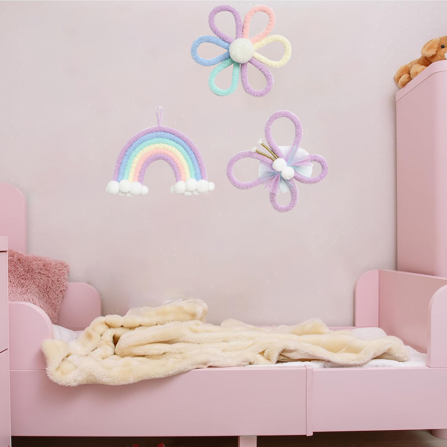 Nordic Rainbow Daisy Flower  B - đánh giá và giá Baby Nursery Decor Girl