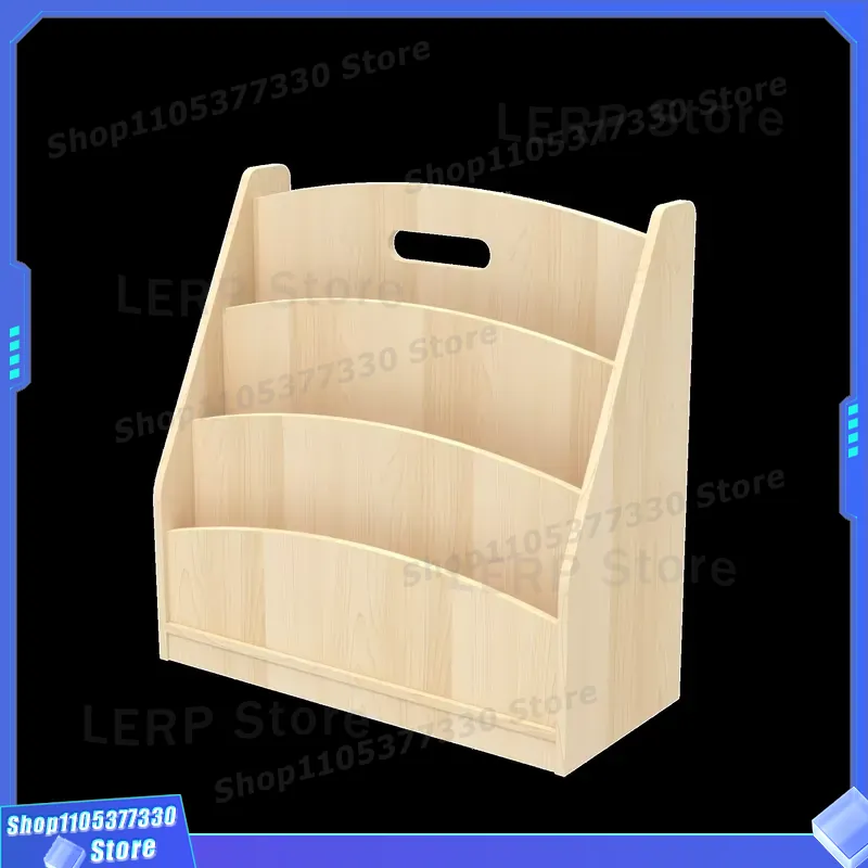 Wooden Hollow Daycare Furnitur - đánh giá và giá Baby Bookshelf Small