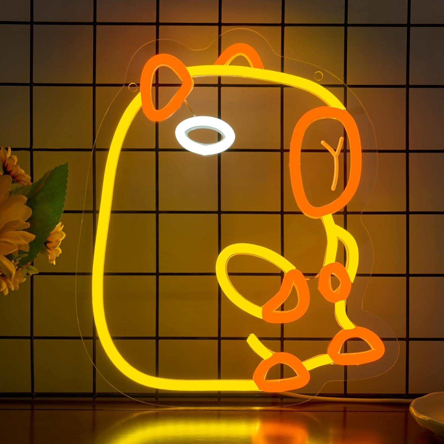 Capybara Neon Sign Dimmable LE - đánh giá và giá Baby Nursery Wall Lights