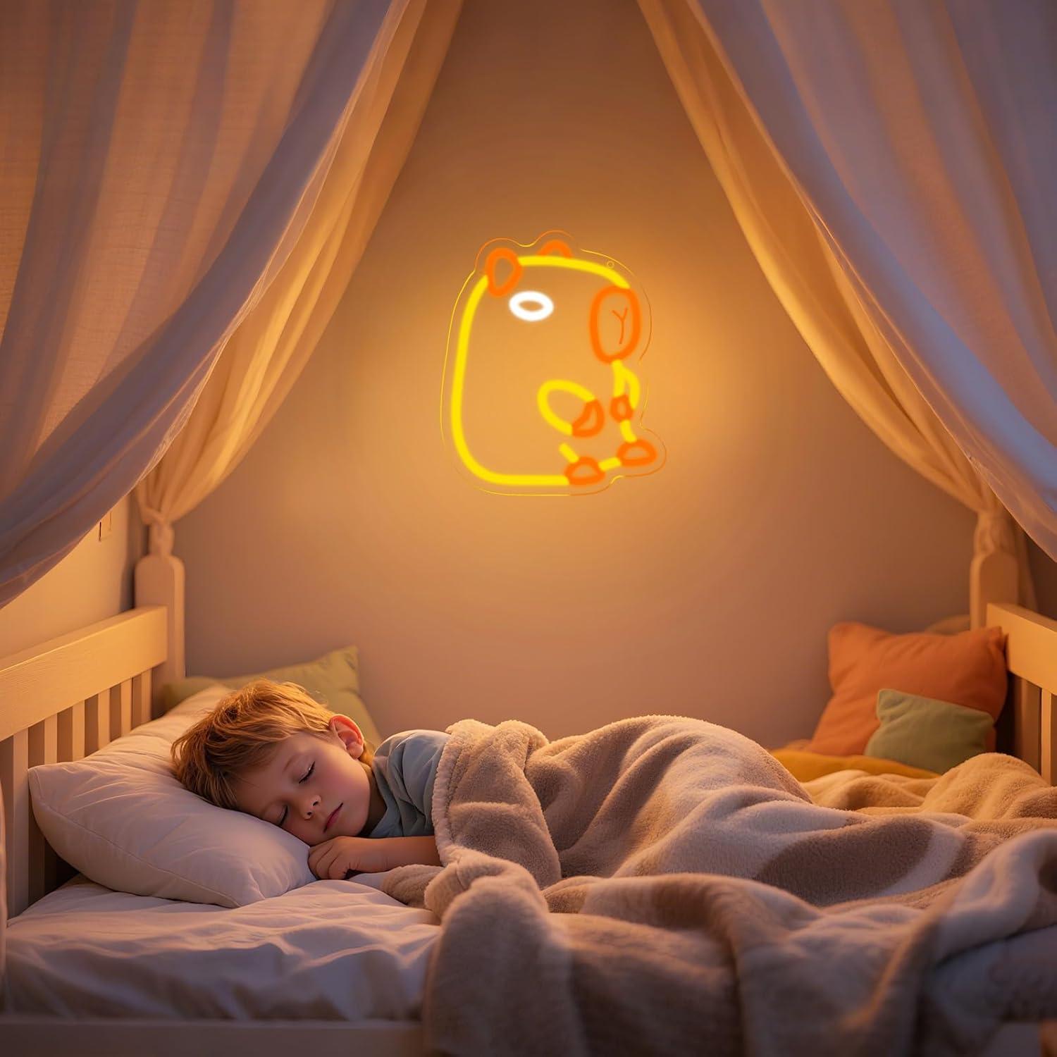Capybara Neon Sign Dimmable LE - đánh giá và giá Baby Nursery Wall Lights