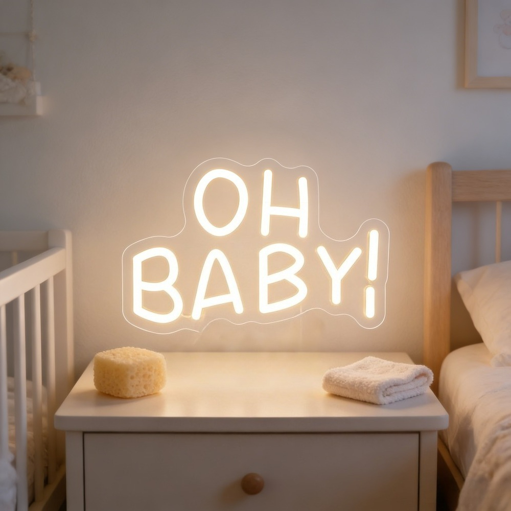 OH BABY Neon Sign for Wall Dec - đánh giá và giá Baby Nursery Wall Lights