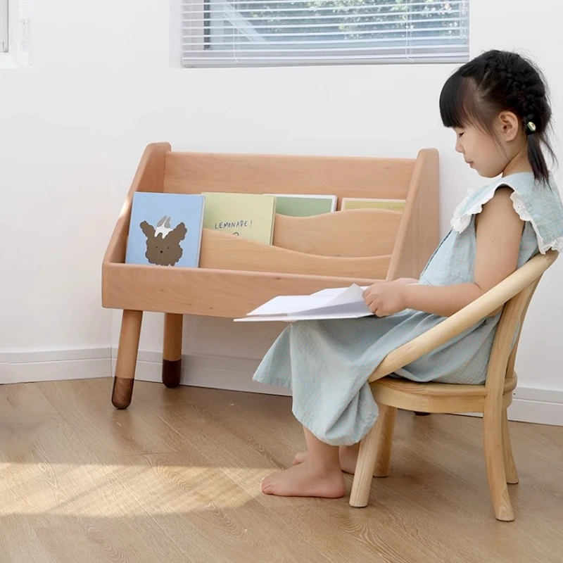 All solid wood children's book - đánh giá và giá Baby Bookshelf Small