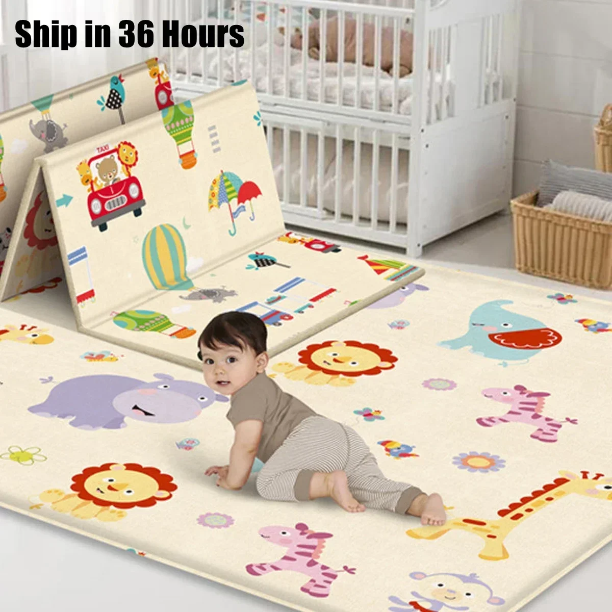 Non-Toxic Foldable Baby Play M - đánh giá và giá Baby Nursery Rug