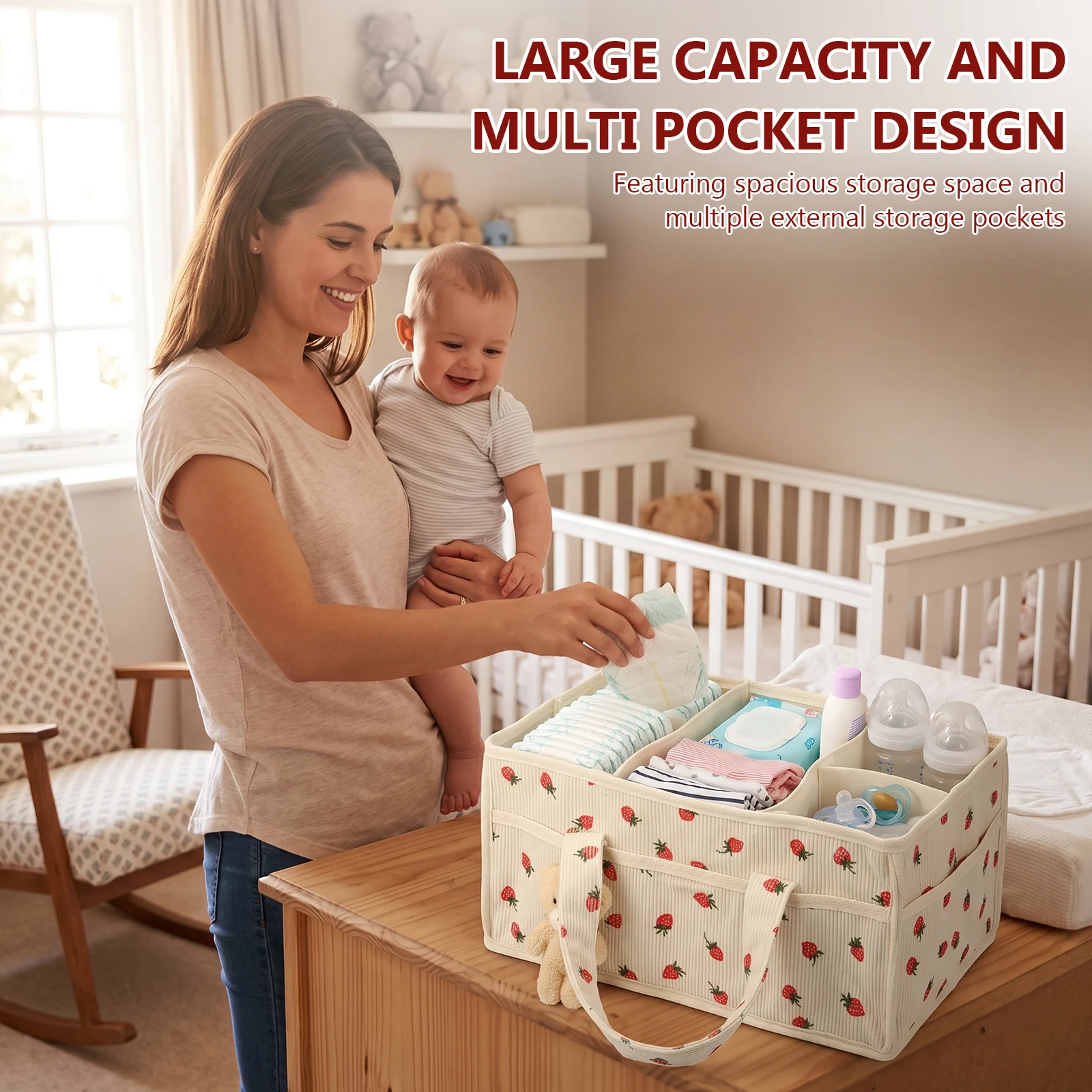 Baby Nappy Wipe Basket Organiz - đánh giá và giá Baby Nursery Organiser