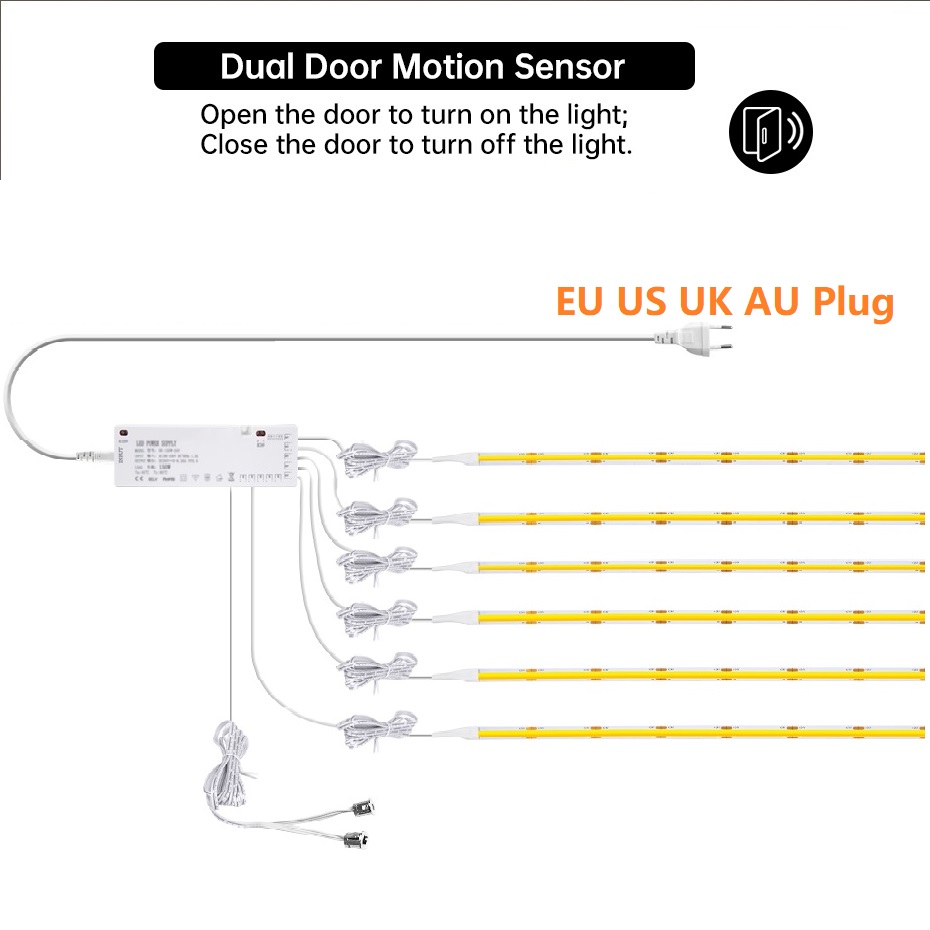 AU EU US UK Plug 12V COB LED S - đánh giá và giá Drawer Dresser White