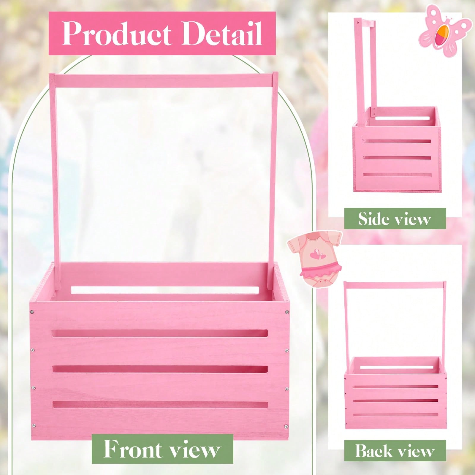 Wooden Baby Shower Crate Close - đánh giá và giá Baby Nursery Unit