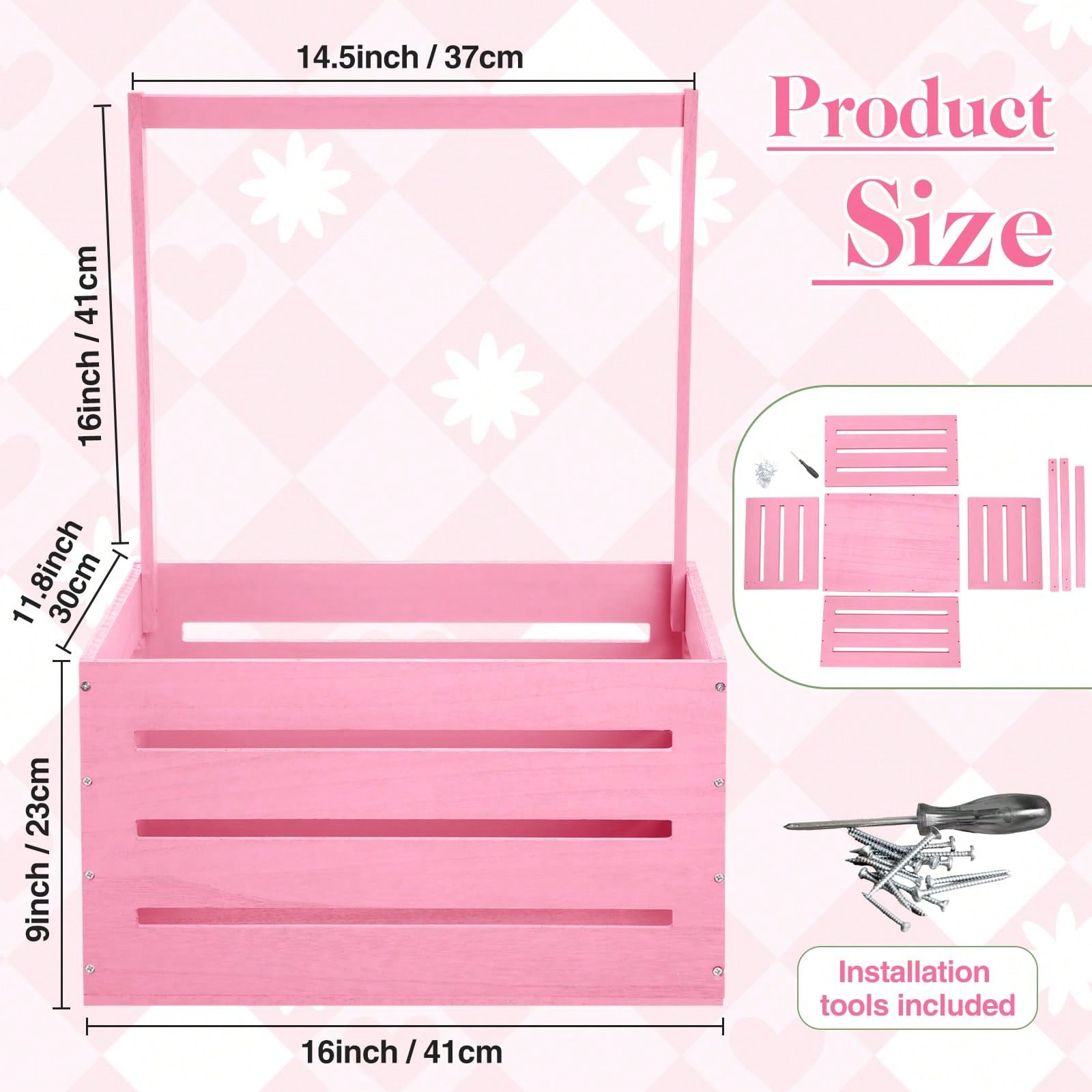 Wooden Baby Shower Crate Close - đánh giá và giá Baby Nursery Unit