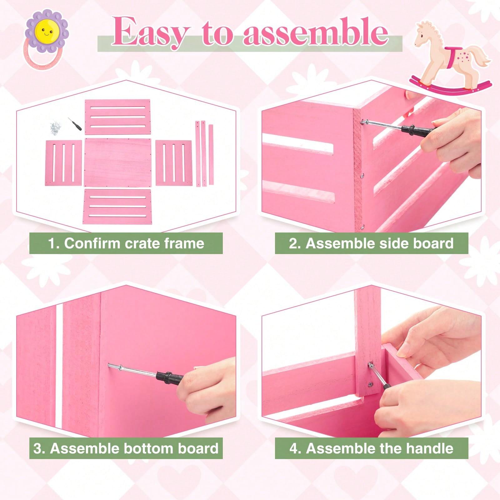 Wooden Baby Shower Crate Close - đánh giá và giá Baby Nursery Unit