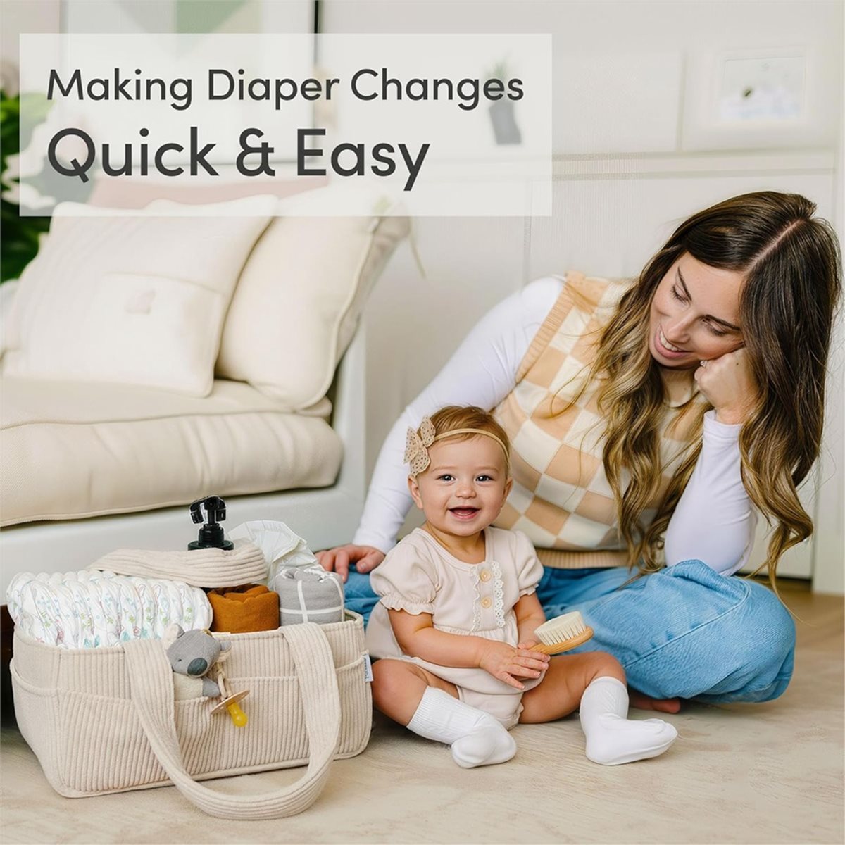 Nices Baby Diaper Caddy Organi - đánh giá và giá Baby Nursery Table