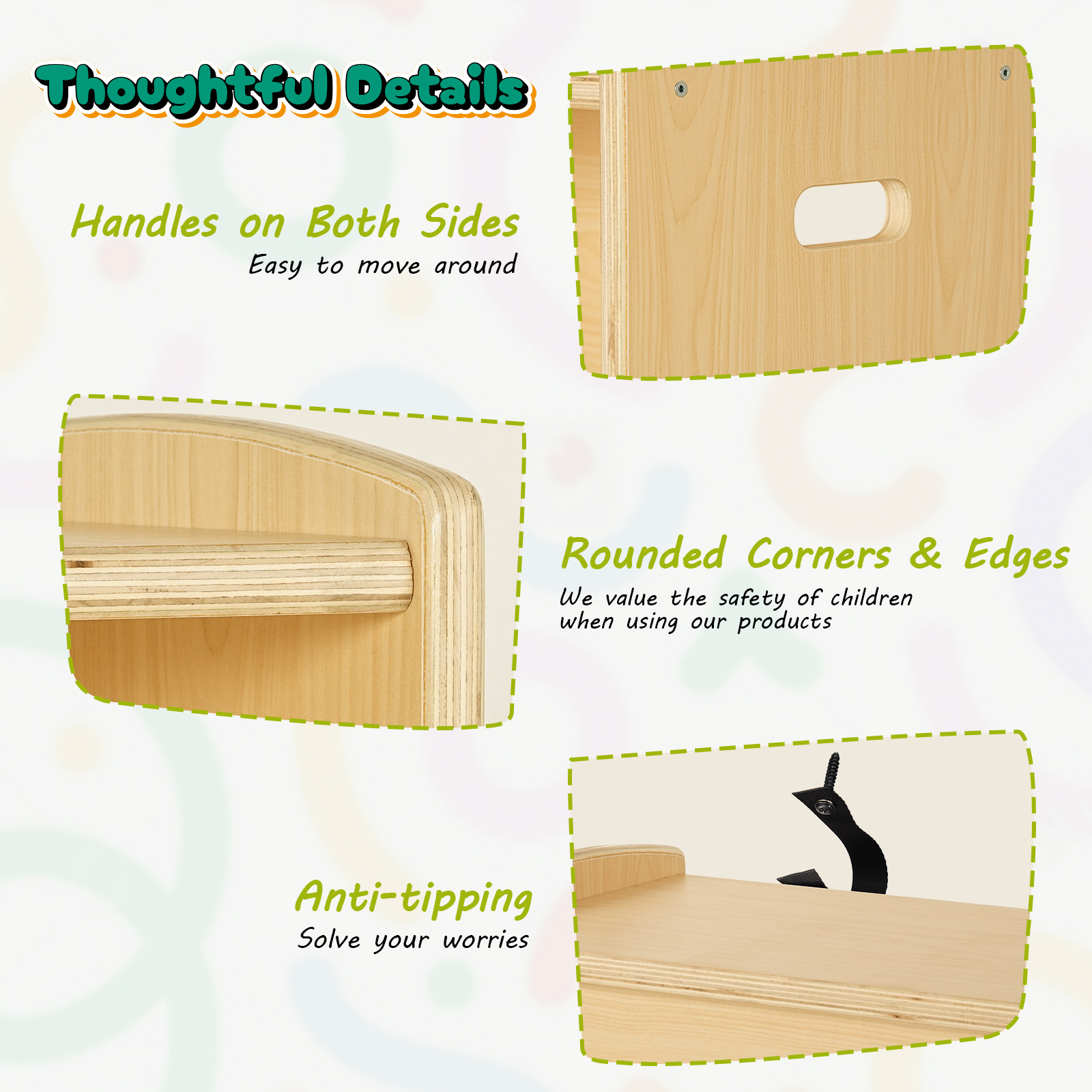 2-Tier Wood Montessori Cabinet - đánh giá và giá Baby Bookshelf Small