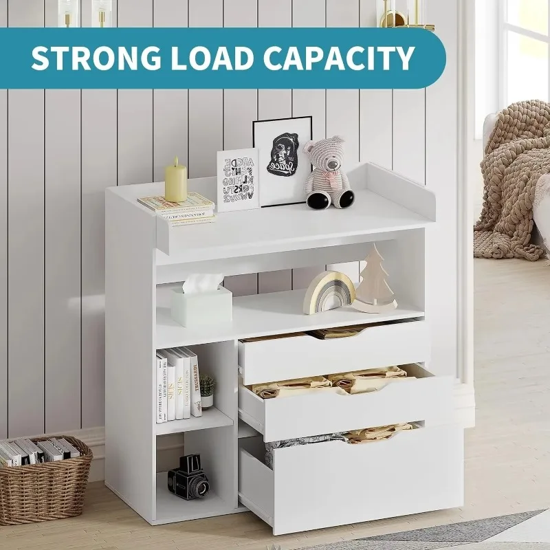 Contemporary minimalist MDF wh - đánh giá và giá Baby Nursery Table