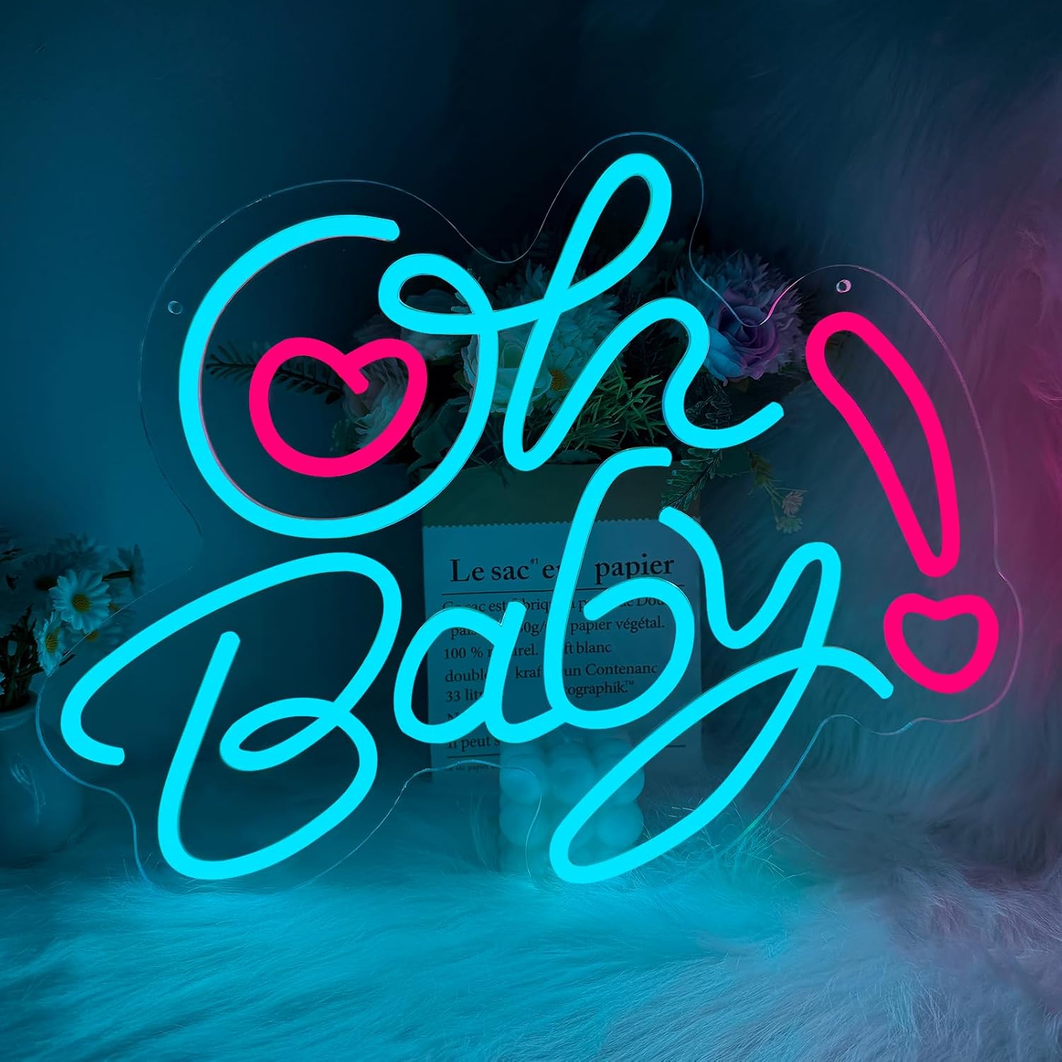 Oh Baby Heart LED Neon Sign US - đánh giá và giá Baby Nursery Wall Lights