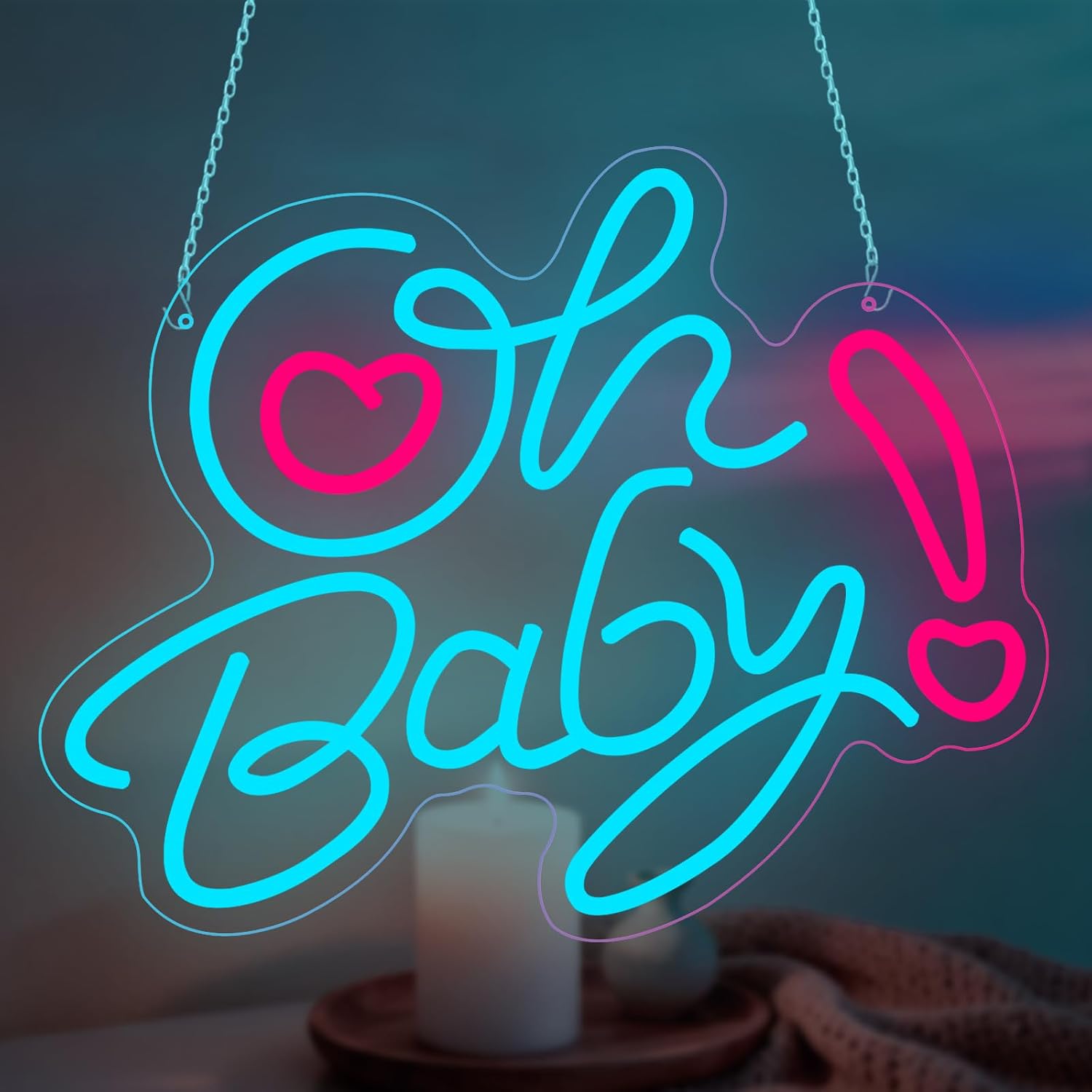 Oh Baby Heart LED Neon Sign US - đánh giá và giá Baby Nursery Wall Lights