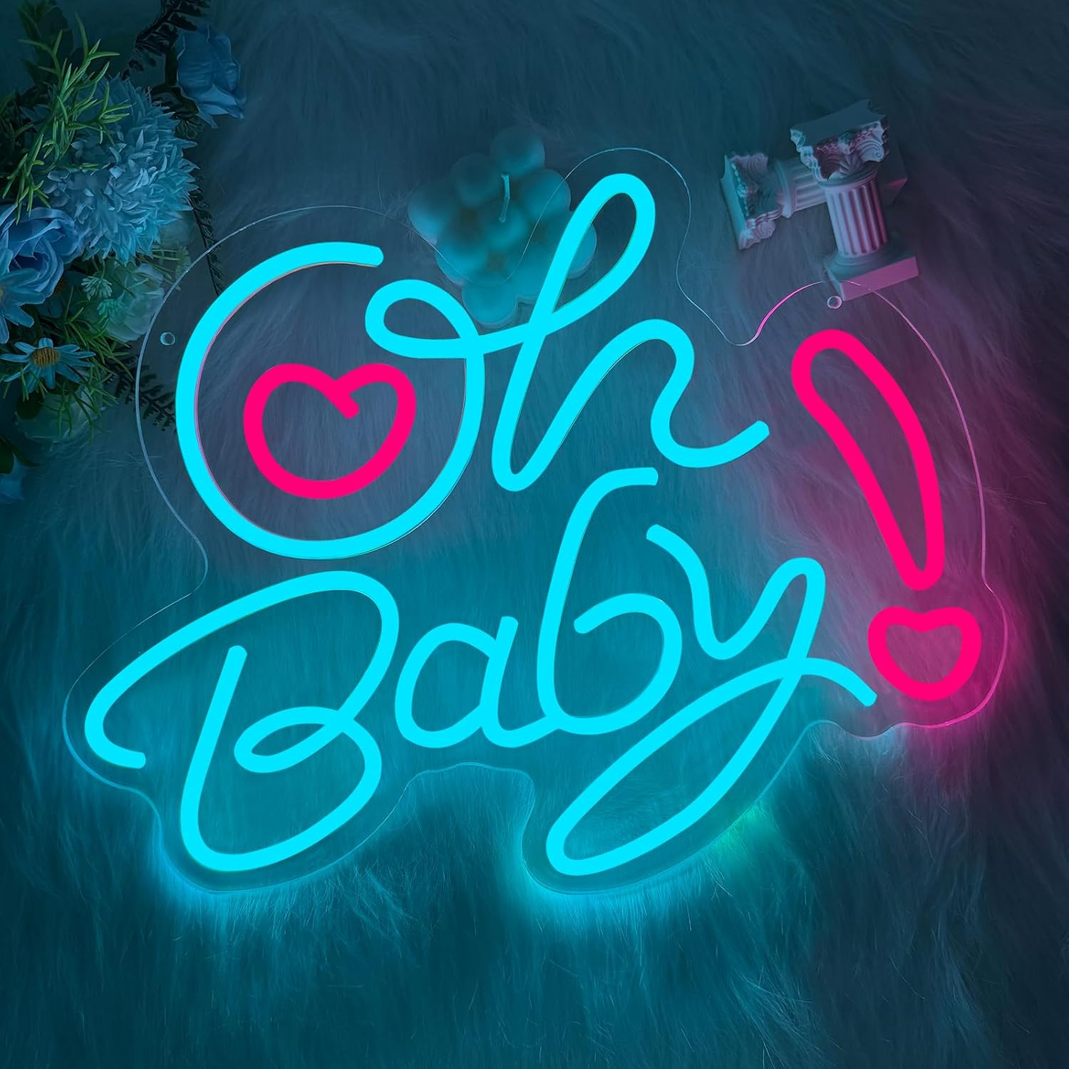 Oh Baby Heart LED Neon Sign US - đánh giá và giá Baby Nursery Wall Lights