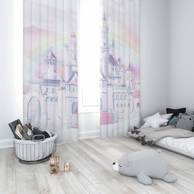 Princess Castle Nursery Curtai - đánh giá và giá Baby Nursery Curtains