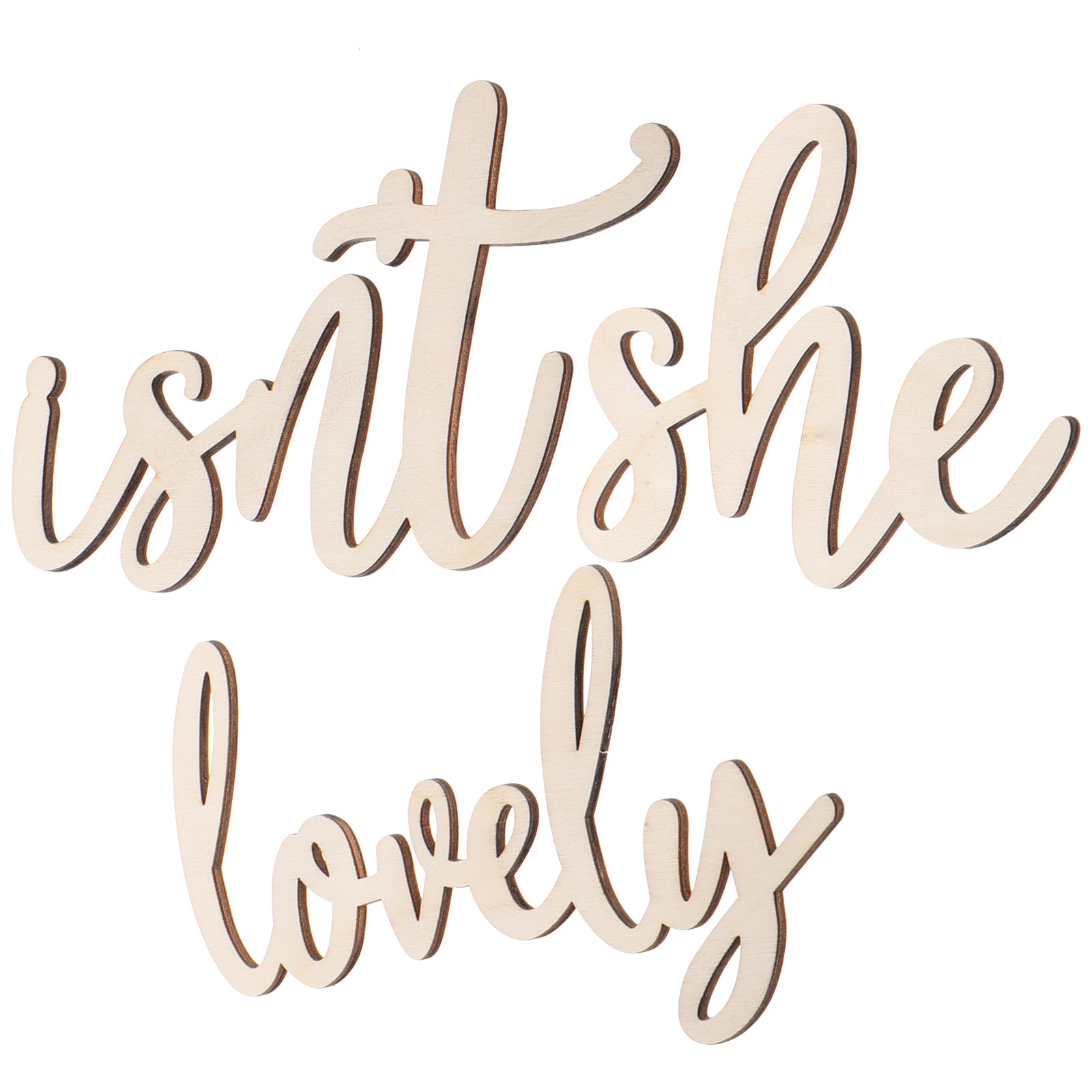 Wood Sign Wooden Wall Sticker  - đánh giá và giá Baby Nursery Decor Girl