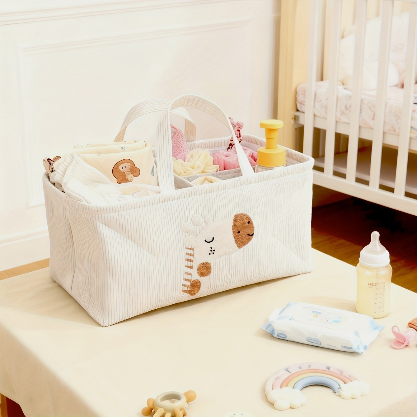Cute Lion Diaper Caddy Foldabl - đánh giá và giá Baby Nursery Organiser