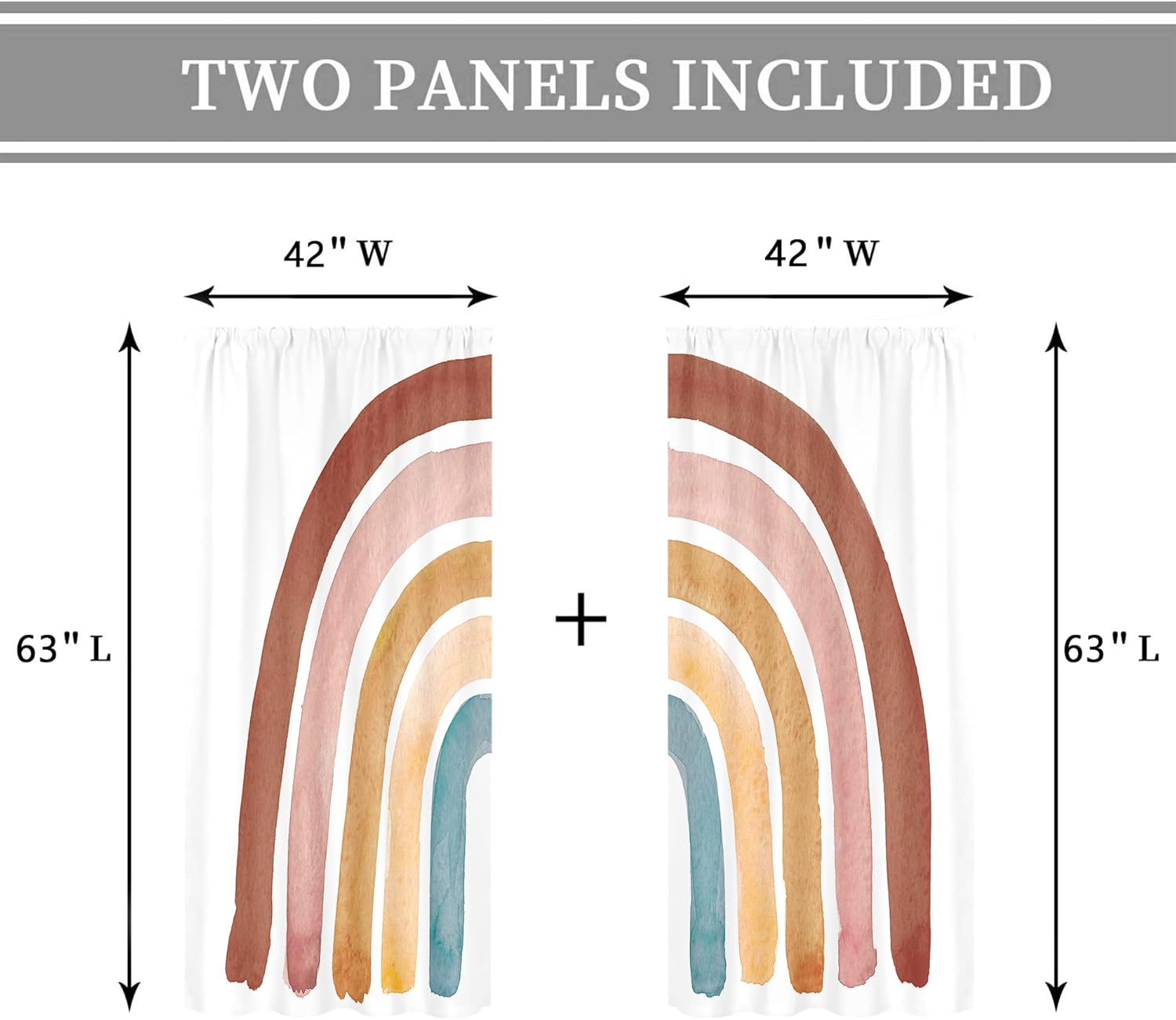 Kids Boho Rainbow Curtains for - đánh giá và giá Baby Nursery Curtains