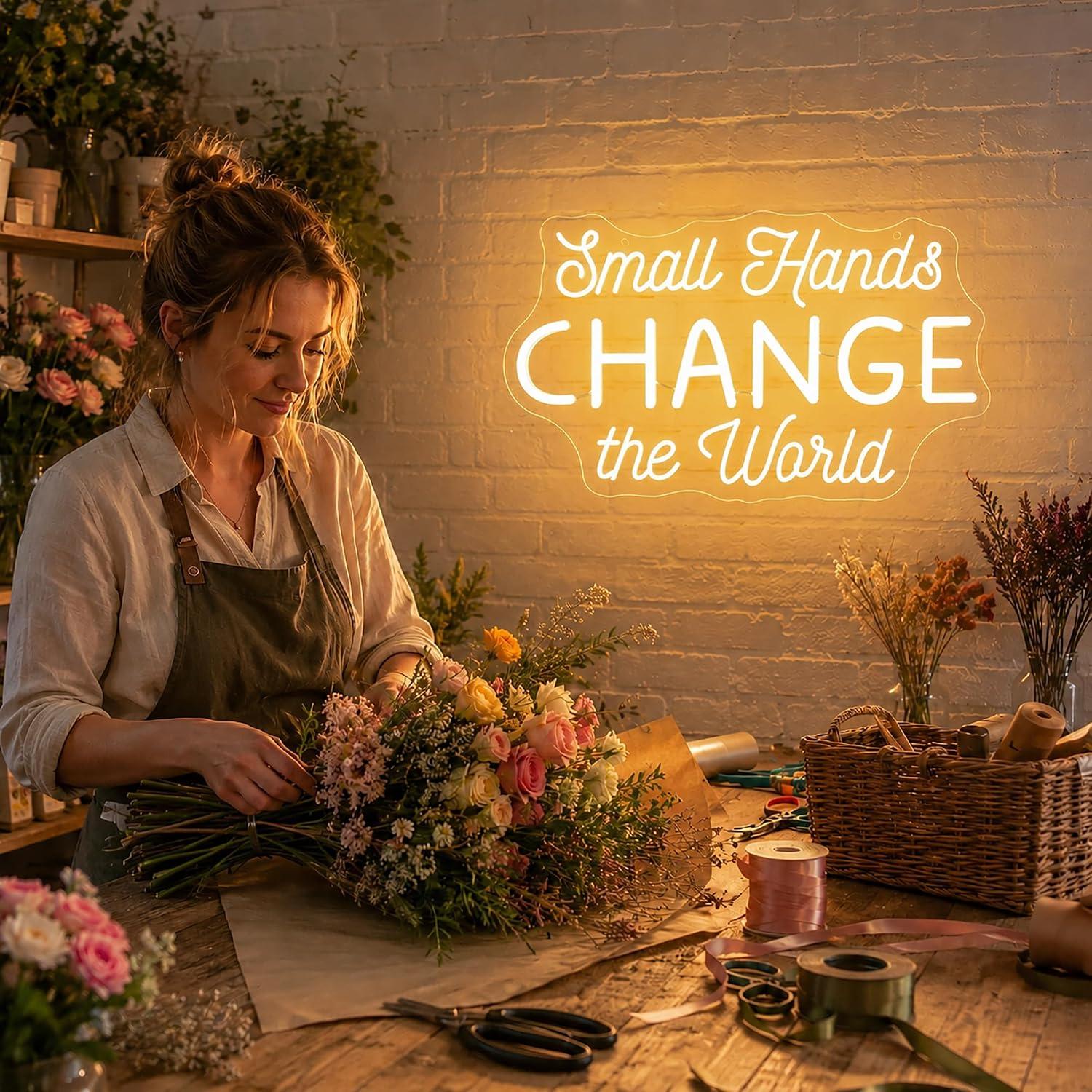 Small Hands Change the World N - đánh giá và giá Baby Nursery Wall Lights