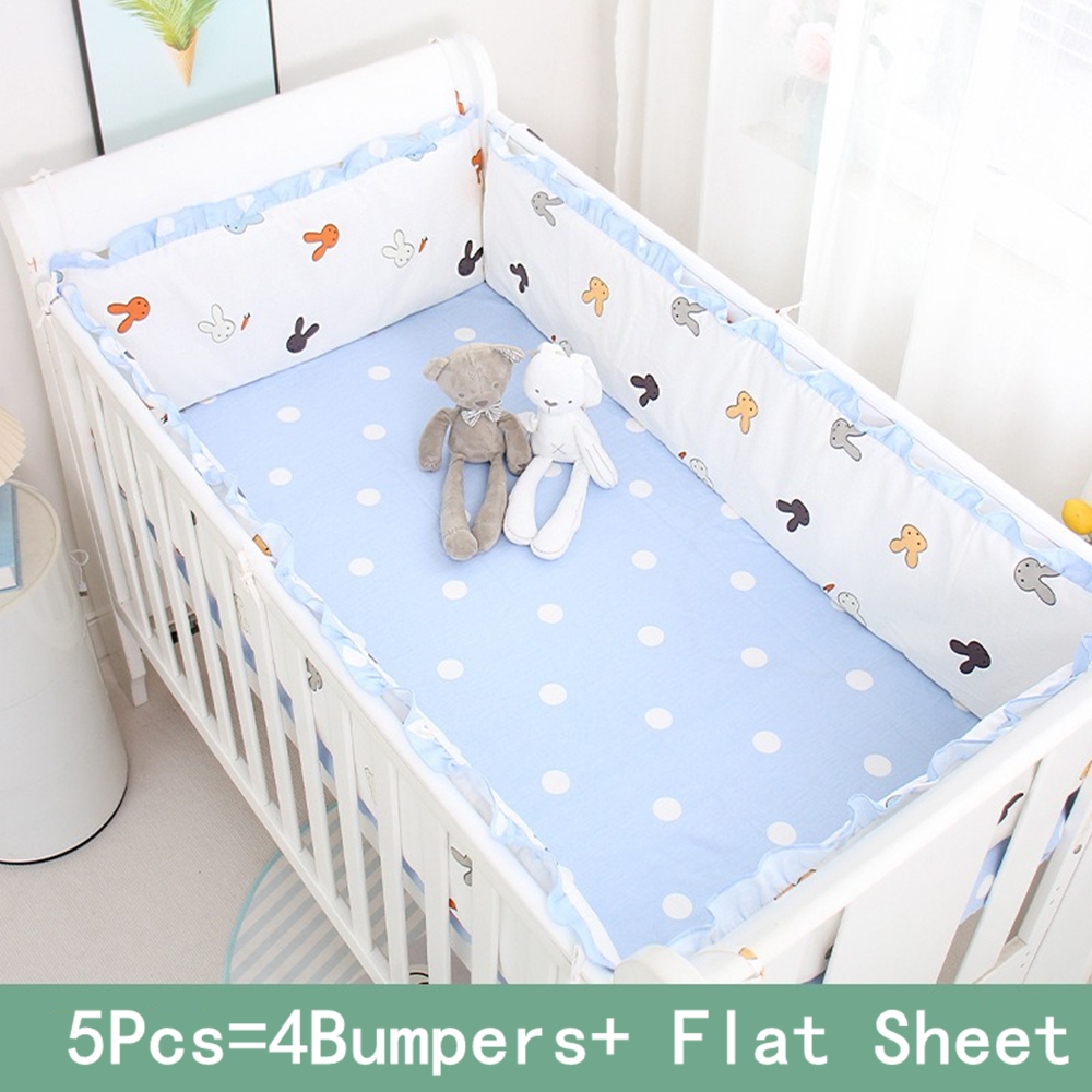 5Pcs Crib Bedding Set Girl Bab - đánh giá và giá Baby Nursery Decor Girl
