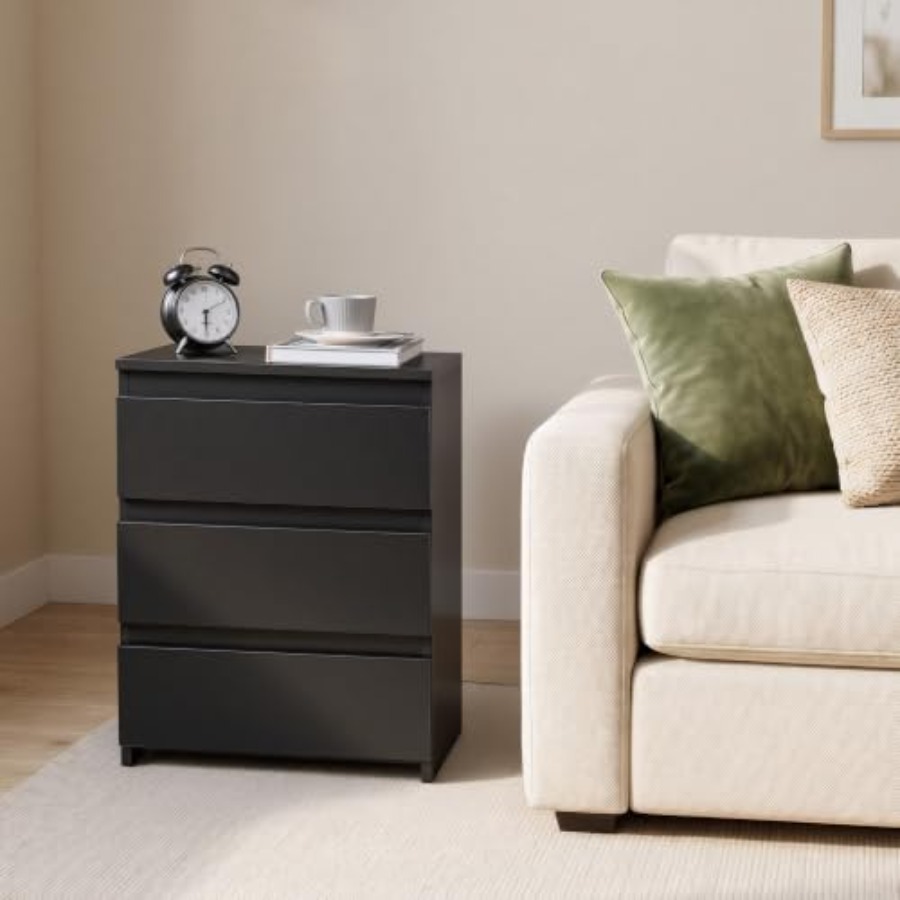 Nightstands Set of 2, 3 Drawer - đánh giá và giá Drawer Dresser White