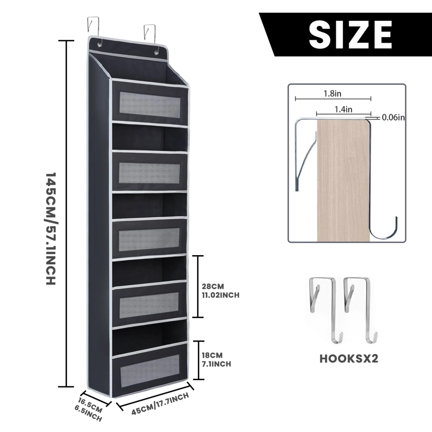 Over The Door Storage Organise - đánh giá và giá Baby Nursery Organiser