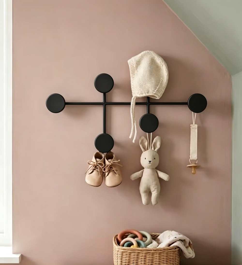 Modern Black Metal Wall Mounte - đánh giá và giá Baby Nursery Hooks