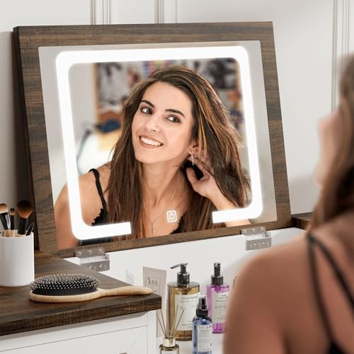 Dresser with LED Mirror, 8 Dra - đánh giá và giá Drawer Dresser White