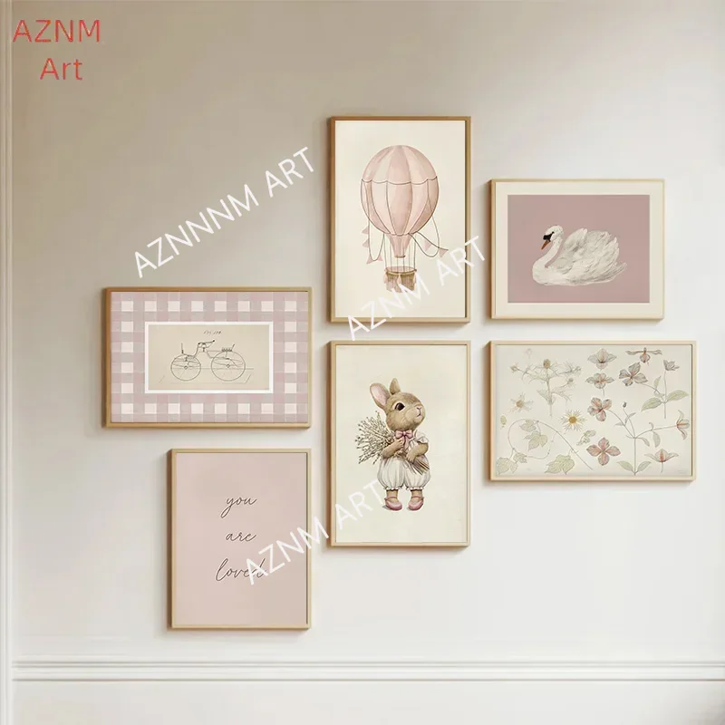 Pink Nursery Gallery Art Wall  - đánh giá và giá Baby Nursery Wall Lights