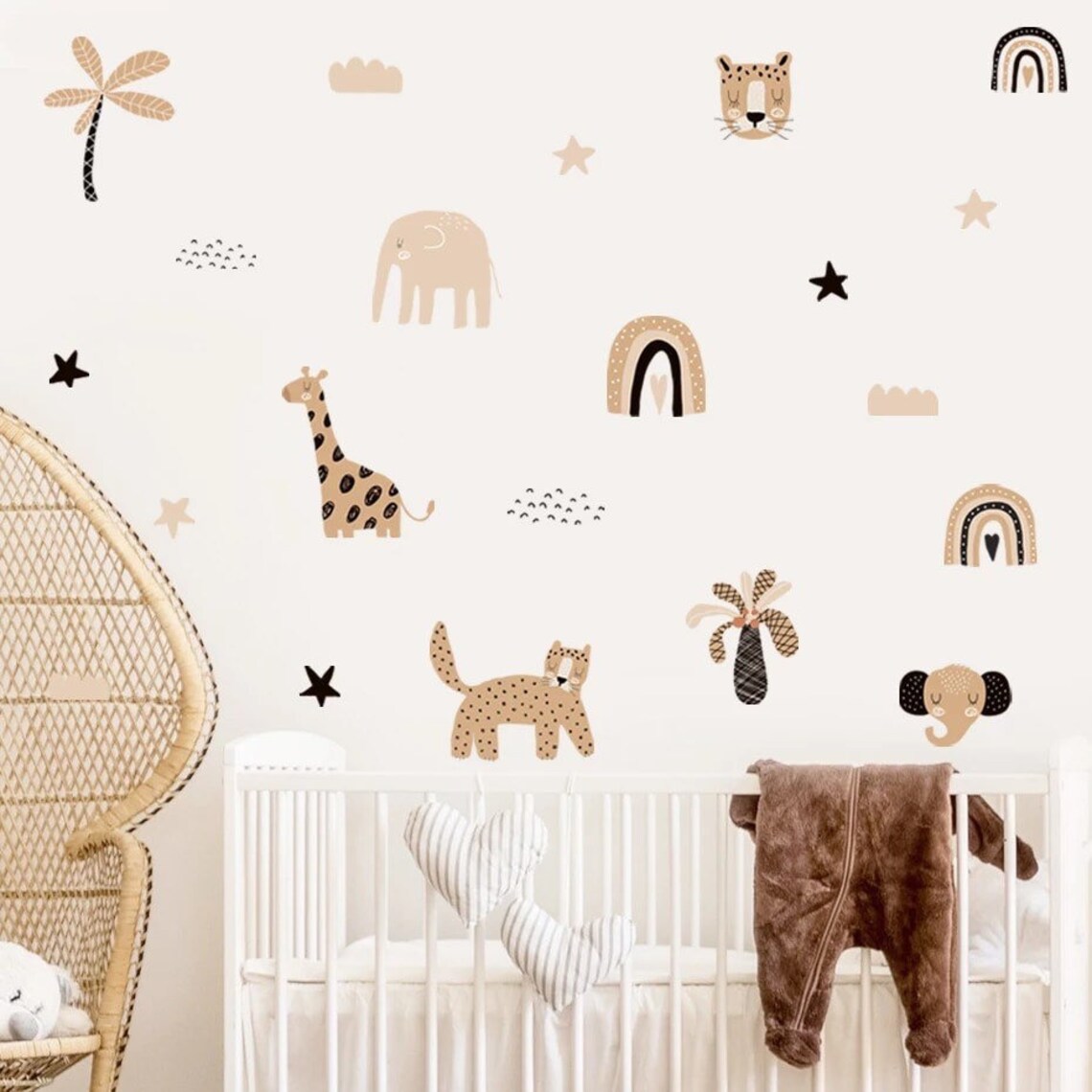Boho Cartoon Rainbows Star Cut - đánh giá và giá Baby Nursery Decor Girl