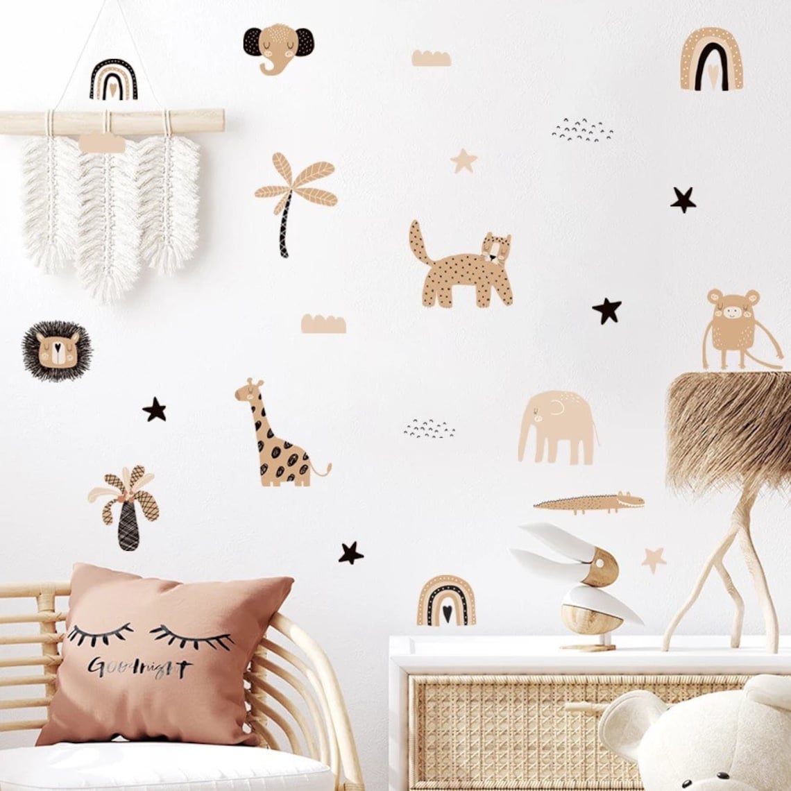 Boho Cartoon Rainbows Star Cut - đánh giá và giá Baby Nursery Decor Girl