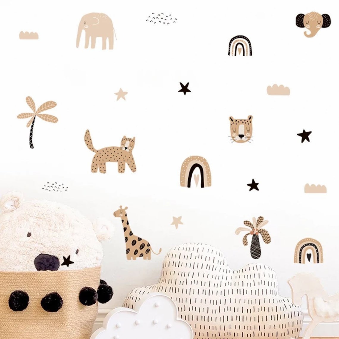 Boho Cartoon Rainbows Star Cut - đánh giá và giá Baby Nursery Decor Girl